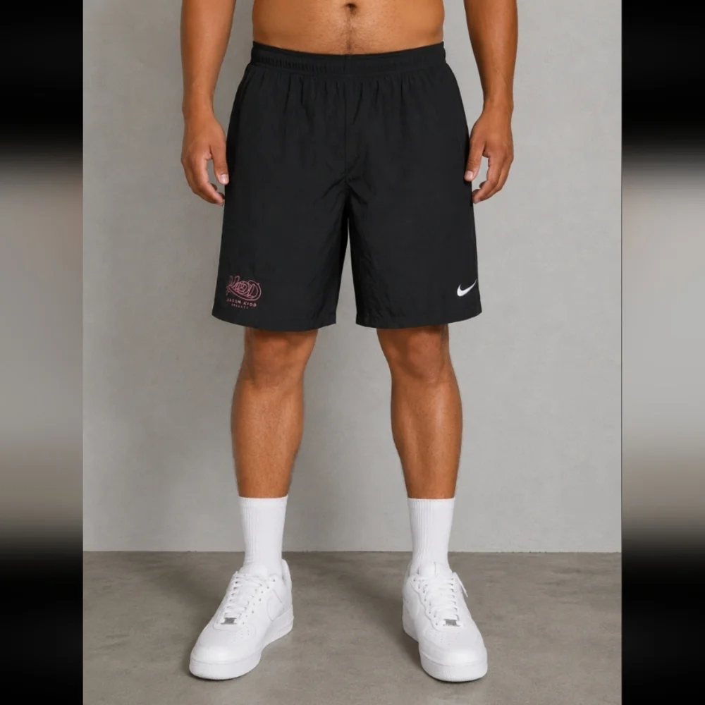 Nike Black Athletic Shorts with Jason Kidd Select Logo XXL